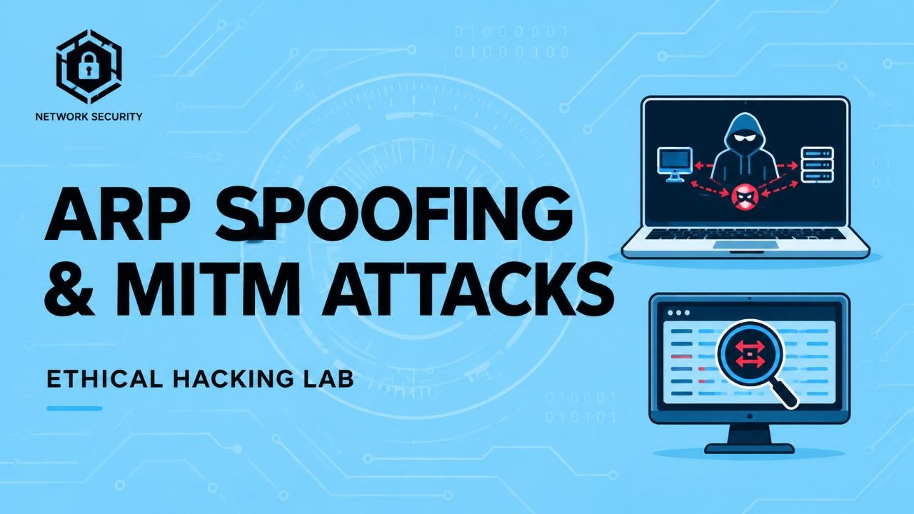 ARP spoofing and MITM attacks ethical hacking lab