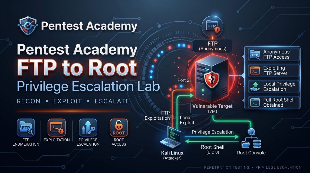 Pentest Academy — FTP to root privilege escalation lab
